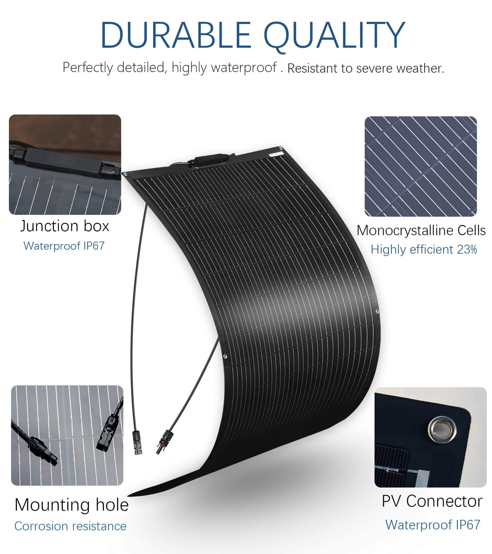 Xinpuguang 100W 12V Flexible Solar Panel kit