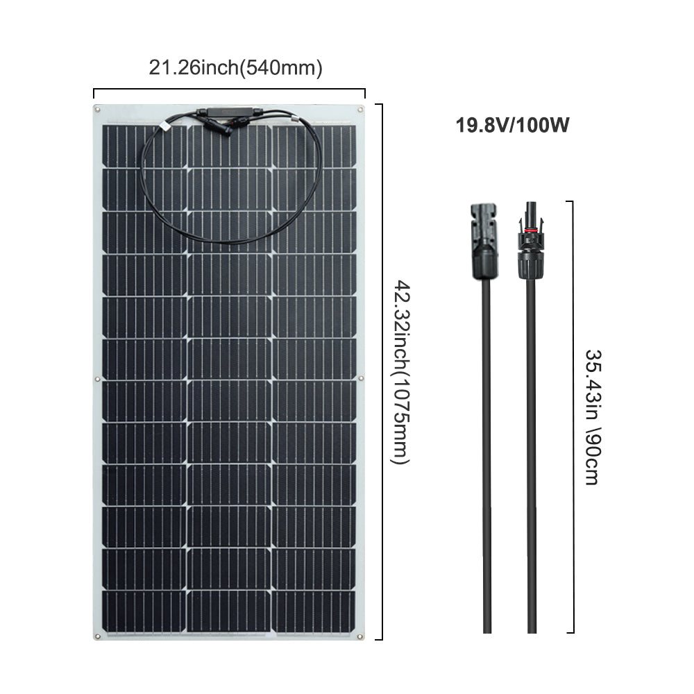 Xinpuguang 100W ETFE Flexible solar panel