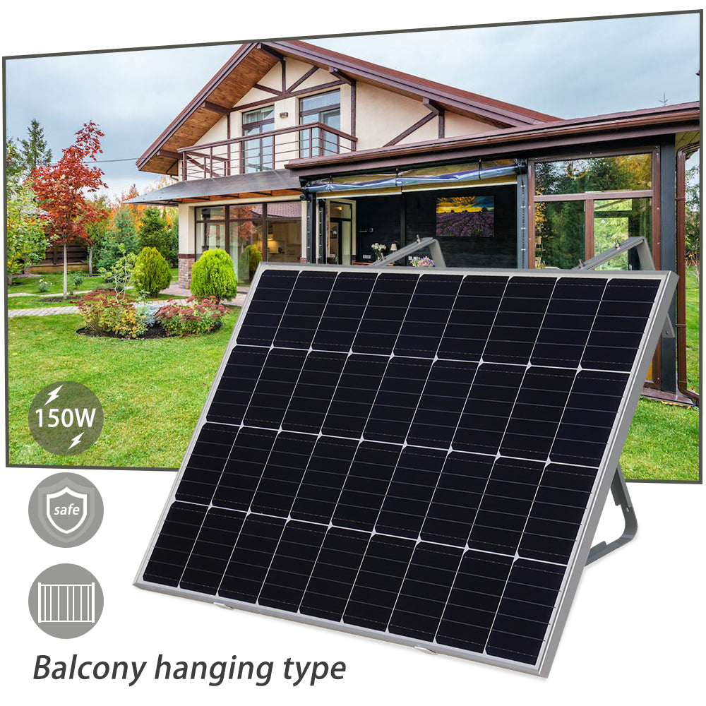 Xinpuguang 150 Watt 12 Volt Solar Panel with Mounting bracket