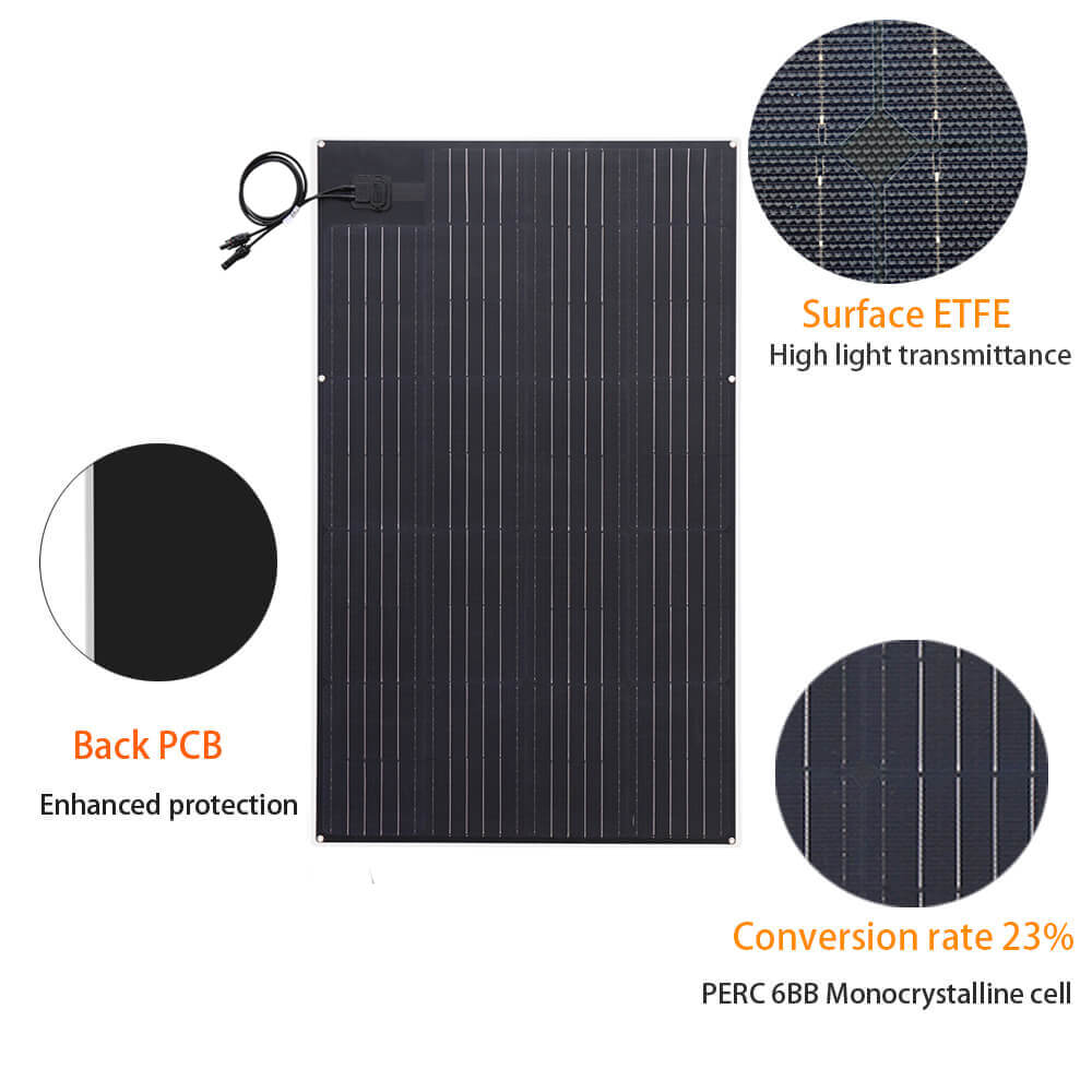 Xinpuguang 150W Semi-Flexible Solar Panel Kits