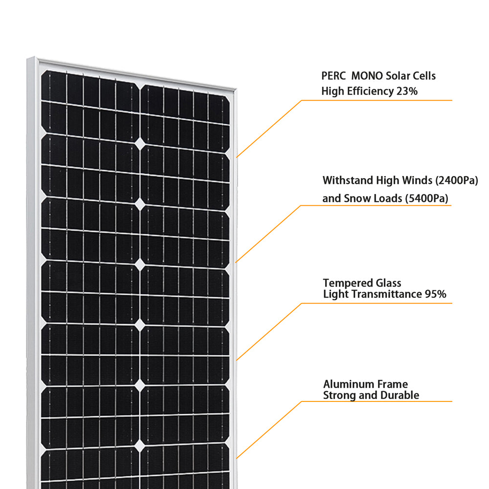 Xinpuguang 50W 12V Monoctrystalline Solar Panel Kit